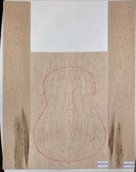 Back & Sides Bird's Eye Maple, Classic Unique Piece #015